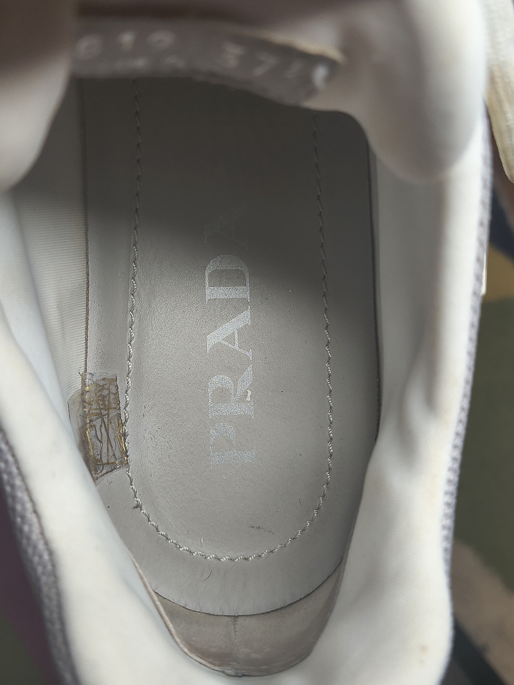 HTF Prada Cloudbust Thunder Chunky Sneakers White Grey Size 37.5 With Dust Bag - Picture 6 of 7
